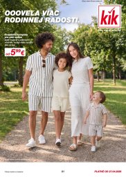 KiK leták  s platnosťou 27. 4. - 24. 5. 2026 