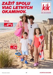 1. strana letáka KiK 25. 5. - 7. 6. 2026 